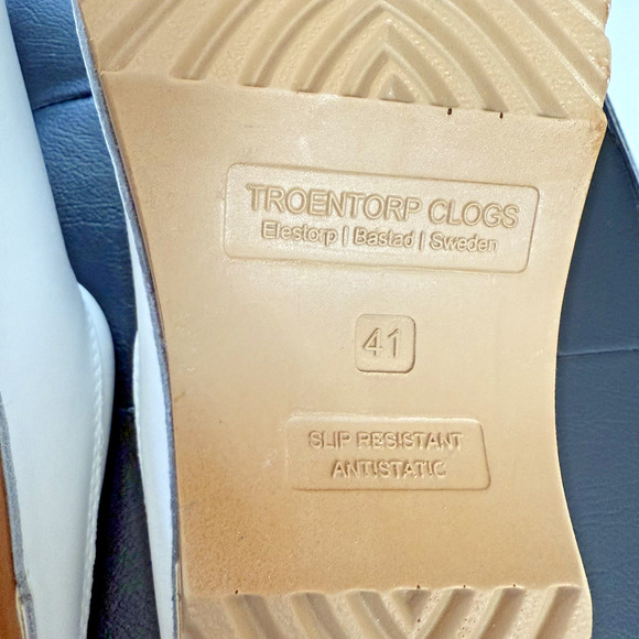 Swedish Clogs Troentorp Rembrandt White NEW SZ US Womens 11 / US Mens 9.5/EU 41 - Picture 3 of 9